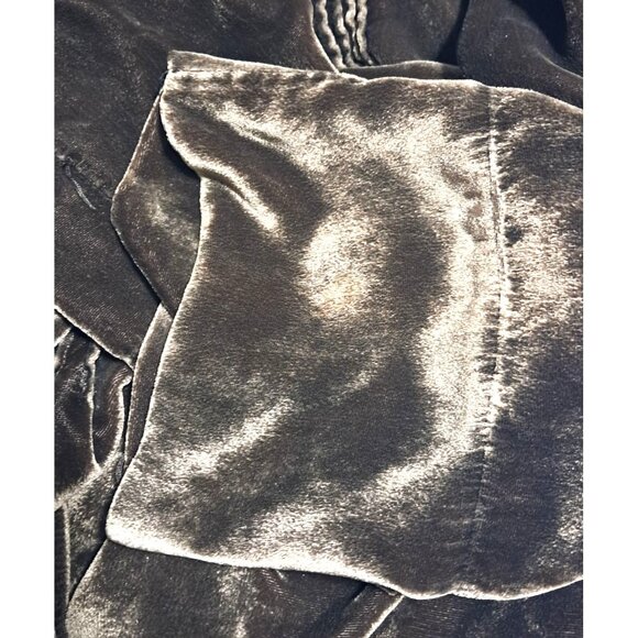 Soft Surroundings Velvet Top Womens Size L Boho Ruffled Tunic - Picture 13 of 14